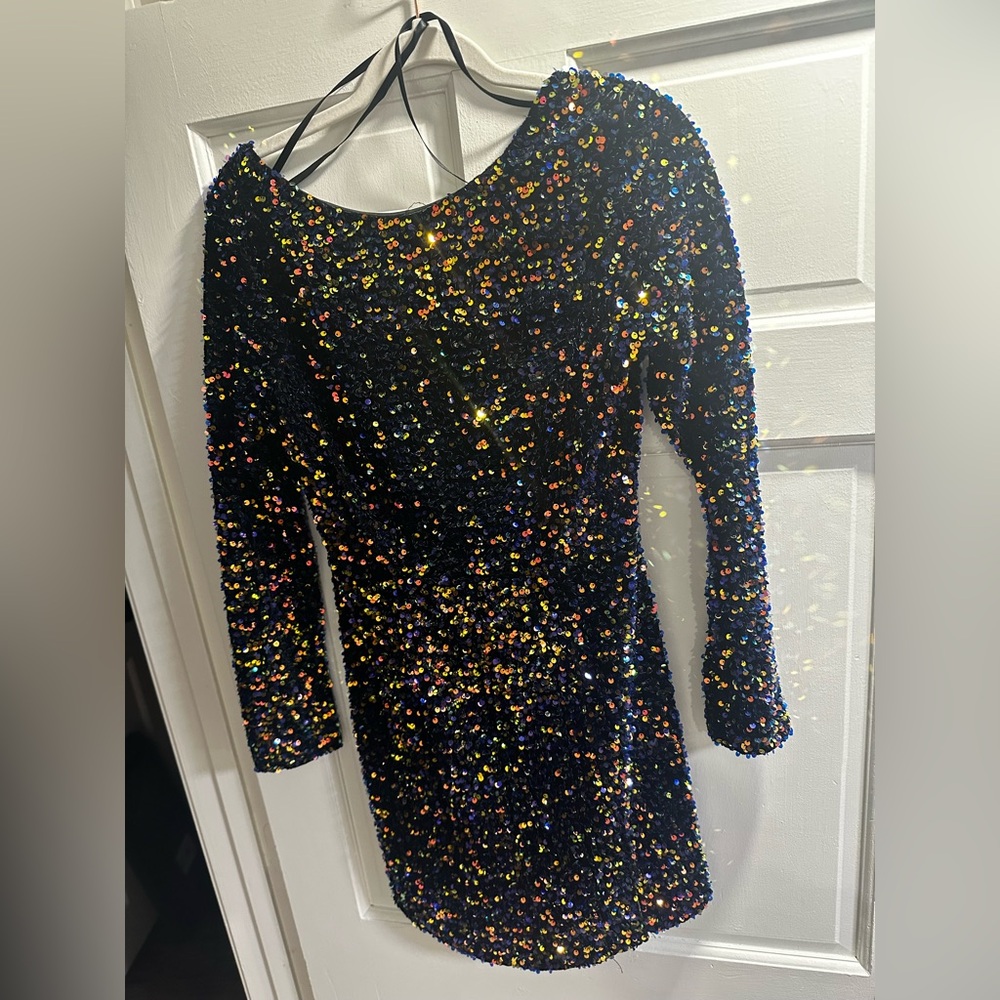 Hello Molly Sequin Mini Dress